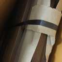 Amazon Basics 5-Tier Ladder Bookshelf Storage Organizer, Solid Rubberwood Frame, Space-Saving Bookcase, Sturdy Shelves, Walnut Finish, 14" D x 24.8" W x 70.1" H