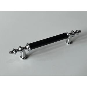 SA Home Products Cabinet and Drawer Pulls and Knobs. Furniture Pulls Made by Aluminum & Zinc Alloy, Antique Design with 4-inch Hole Spacing, 10-Pack, #JXFS2269 (Grey Color with Chrome Poles)