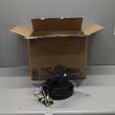 ZMISHIBO Ceiling Fans with Lights and Remote, 19.7'' Low Profile Ceiling Fan, 3000-6000K Dimmable Modern Flush Mount LED Fan Light, 6 Wind Speeds, Black Fandelier Ceiling Fans for Bedroom