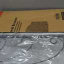 Kingson 3-Panel Arched Fireplace Screen Decorative, Handcrafted Scroll Wrought Iron Fireplace Spark Guard Cover -Pewter Spotted