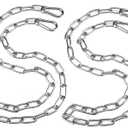 Hanging Swing Chair Chain Kit, 2 Set Stainless Steel Hardware Heavy Duty Porch Swing Hammock Chain Kit Hanging Hooks for Hammock, Rope, Tire, Tree Swings