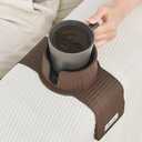 Couch Cup Holder, Elimiko Silicone Sofa Drink Holder with Upgrade Large Cup Holder, for Oversized Mug/Cup/Tumbler/Drink/Coffee/Bottle/Cans (Navy Blue)