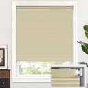 LazBlinds Cordless Cellular Shades, No Tools No Drill Blackout Honeycomb Shades Pleated Blinds for Windows, 30 1/2" W x 64" H, Soft Cream