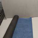 MontVoo Bathroom Runner Rug-Ultra Thin Non Slip Bath Mat Runner for Bathroom Mat Quick Dry, Rubber Backing Washable Runner Bathroom Rugs Fit Under Door, Absorbent Bath Rug,24"x47", Blue