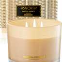 96NORTH Luxury Coconut Soy Candle | Large 3 Wick Jar Candle | Up to 50 Hours Burning Time | Tropical Beach Scented Candles for Home | 100% Natural Soy Wax | Housewarming Gift for Women and Men