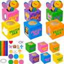 Cinrobiye 24 Set Prayer Box Craft Kits DIY Religious Prayer Jar with Popsicle Stick DIY Family Prayer Handmade Paper Box for Sunday School Home Church Activities Christian Prayer Party Favor Supplies