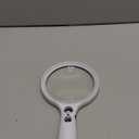 Large Magnifying Glass with Lights,10X 25X 45X 60X Handheld Lighted Magnifier, 5in Page Magnifier LED Lights, Magnifying Glass for Reading Small Prints & Low Vision Seniors with Aging Eyes