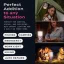 USB Rechargeable Camping Lantern, 400 Lumens LED Lantern, Hanging Tent Lamp, 6000mAh Power Bank, 200 Hour, 6 Modes, for Outdoors & Emergency