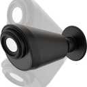 Adjustable Shower Holder Compatible with Delta Fit Kohler Magnetic Handheld Showerhead - 3M VBH Adhesive Tape for Strong Hold, No Drill, Any Height Use, Matte Black