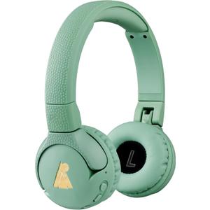 POGS Kids Bluetooth Wireless Headphones | The Gecko 2 | Foldable, Durable Headphones for Kids 3+ | Volume Limited 85 dB, Microphone | On-Ear | Wireless Music-Sharing Function (rGreen) (rGreem)