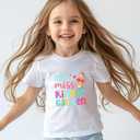 Kindergarten Shirt for Girls Boys Kids Toddler First Day of School Shirts Back to School in My Kindergarten Era Tshirt 2T-7Y (4-5T, Little Miss)
