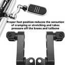 Motorcycle Foot Pegs Bracket, Adjustable Highway Foot Pegs Extension Brackets, Passenger Highway FootPegs Male Mount Foot Peg Clamp Support Extensions Bracket (Black)