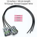 2PCS Front Fog Light Connector Harness fit for Chevy Silverado Suburban Tahoe 2007-2014, for GMC Sierra Yukon 2007-2014, Ford Escape 2007-2012, Subaru BRZ 2013-2016, Pigtail Plug Wiring Harness