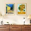 upsimples 16x20 Picture Frame, Display Pictures 11x14 with Mat or 16 x 20 Without, Wall Hanging Poster Frame, Bronze, 1 Pack