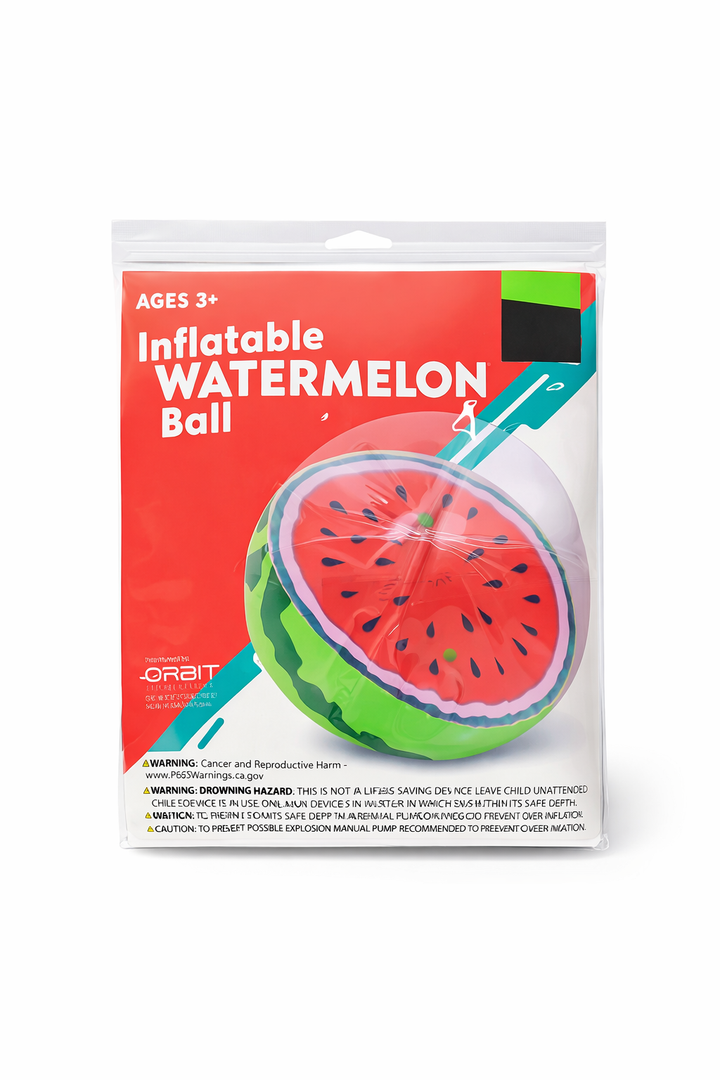 Inflatable Watermelon Ball Ages 3+, Pack of 3
