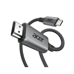Acer USB C to HDMI Cable for Home Office 6.6FT (4K@60Hz), High-Speed Type C to HDMI 2.0 Braided Cord, Thunderbolt 4/3 Compatible with MacBook, iPhone 16/15 Pro/Max, iMac, iPad Pro, Galaxy S24, Surface