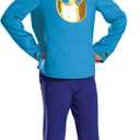 Disguise Dog Man Costume for Kids, Deluxe Official DogMan Movie Jumpsuit with Hat and Ears, Child Size: M (7-8)