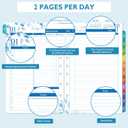 2026-2027 Planner Refills  July 2026 - June 2027, Daily Planner Refills 2026-2027, Two Pages Per Day Daily & Monthly Planner Inserts, 8.38" x 5.51", Ring-Bound with Tabs