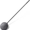 Turning Pizza Peel, 9 Inch Aluminum Perforated Peel with Detachable 33 or 48 Inch Long handle, Lightweight Pizza Paddle for Baking Homemade Pizza Bread