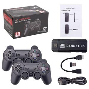 Steria Wireless Retro Game Stick, X2 4K HD HDMI Output 2.4G Wireless Controller Gamepad Built-in 30,000 Games Mini Plug and Play Arcade Video Home Emulators Game Console, Gift for Kids Adults