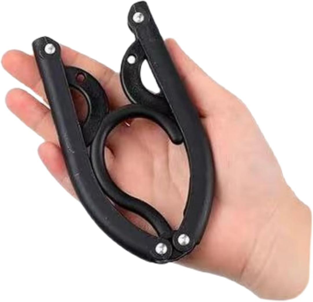 Travel Hangers Foldable Essentials for Camping Hotel RV Cruises Black
