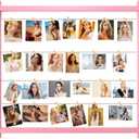 Photo Display Board,Collage Picture Frame With Clips,Graduation Decor, Wall Mount