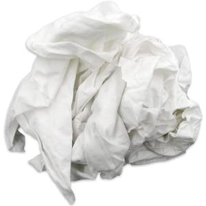 A&A Wiping Cloth - Recycled Cut White Sheeting Rags, Strong & Absorbent Cleaning Rags for All Clean-up Purposes, Reusable Cloth, Ideal for Machine Cleaning, Maintenance, Garage, 25 Pound Box
