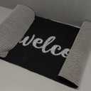 Long Doormat 48x 16 inch Front Door Mat Welcome Doormat Front Door Mat Welcome Floor Mat for Front Door Outdoor Indoor Porch Entrance Decor Black