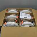 12 Pack 5/6 Inch LED Can Lights with Night Light, Metal 5CCT Retrofit Recessed Lighting Selectable 2700K-6000K Dimmable, 12W=75W, 1200LM Downlight with Metal Smooth Trim - ETL and Energy Star (5CCT+NT-WH)