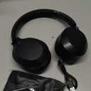 Hybrid Active Noise Cancelling Headphones, Wireless Over Ear Bluetooth Headphones with Mic, 60H Playtime, Hi-Res Audio, Deep Bass, Foldable Comfort Fit Ear Cups for Travel, Office, Home (Black)