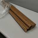 LazBlinds Cordless Bamboo Roman Shades, Privacy Blinds for Interior Windows, Room Darkening Roll Up Bamboo Blinds for Home & Patio, 35" W x 48" H, Highfield Teak