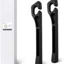 2PCS Car Seat Gapster, Car Seat Gap Filler for Filling Gaps Between Consoles, No Drop Seat Guard with Storage Slot, Black