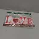 Valentines Day Decorations Wooden Sign - LOVE Letter Table Decor for Mantel, Tiered Tray, Home, Kitchen, Rustic Living Room, Shelf, Wedding, Party, Tabletop, Valentine's Day Gift