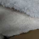 BENRON Soft Fluffy Rugs for Living Room 9 x 12 Cream White, Extra Large Area Rug for Bedroom Dining Table Office Kids Nursery Room, Machine Washable