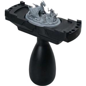 Miniature Painting Handle with Magnetic Base - Large Model Holder for 50mm-140mm Bases - Stable Ergonomic Grip Hobby Clamp Tool Compatible with Wargaming Figures, D&D & Tabletop Miniatures