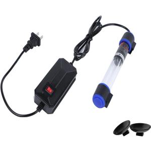 7W UVC Aquarium Light for Fish Tank and Pond  Quartz Tube Waterproof UV Lamp, Water Clarifier for Clearer Water