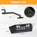 MAIKER Metal Front Seat Brackets Tactical Organizer and Storage Tray Compatible with 2018-2024 Wrangler JL & 2020-2024 Jeep Gladiator JT