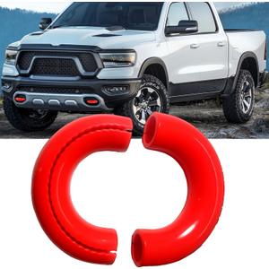 Tow Hook Covers for Ford F150 2004-2025 and Bronco Base/Big Bend/Outer Banks 2021-2025 and Toyota Tundra 2017-2021, Front Hitch Cover Compatible with 2004-2025 Ford F150 Accessories (Red)