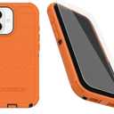 OtterBox iPhone 17 (Only) Bundle: Defender Series Case & Screen Protector - Blaze Orange - Case Only - Snaps on MagSafe - Tough - Rugged & Durable