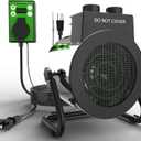 Buyplus Outdoor Heaters, Portable Space Heater Overheat Protection, Electric Space Heater for Outdoor Indoor Use, Garage, Office, Bedroom