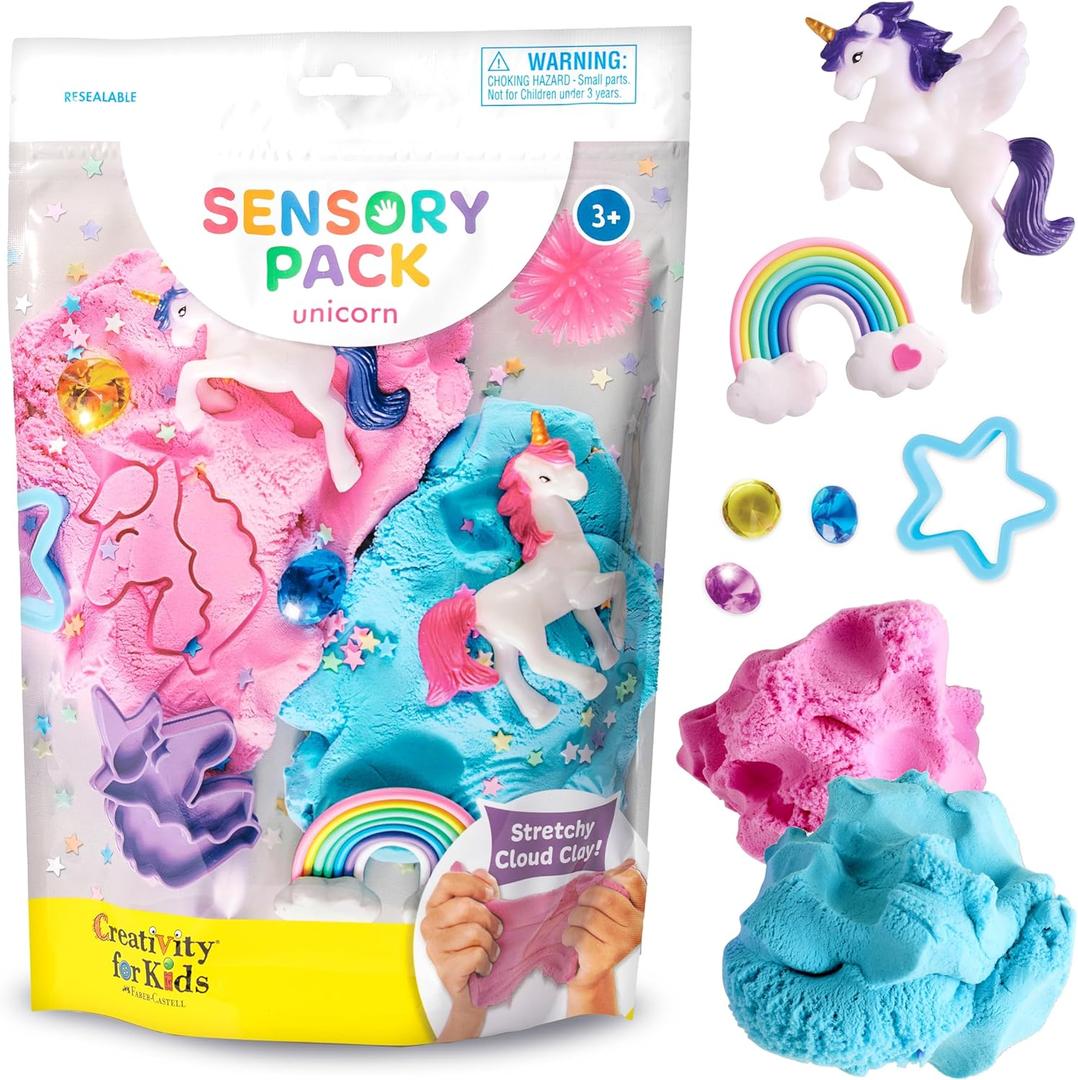 Creativity for Kids Sensory Pack: Unicorn - Sensory Toys for Toddlers, Unicorn Gifts for Girls, Toddler Activities and Spring Crafts (Ages 3+)