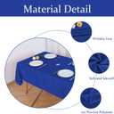 Fitable Table Cover Outdoor and Indoor Tablecloth - Washable Waterproof Wrinkle Free Table Cloth with Zipper and Umbrella Hole for Spring/Summer/Party/Picnic/BBQS/Patio Blue 60x84 inch