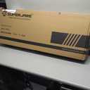 SUPERJARE 43-inch Modern White & Gold Desk - 2 Drawer Vanity, Computer & Home Office Study Desk for Writing & Bedroom