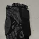 INDEEMAX Ankle Brace for Sprained Ankle Compression Sleeve, Copper Infused Ankle Support Brace for Women & Men, Plantar Fasciitis Relief Achilles Tendonitis, Sports Running, Silver Black, Size L