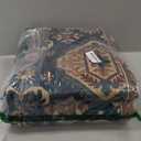 Ciicool Area Rug 5x7ft Washable Rugs for Living Room Non-Slip Indoor Rugs Large Low-Pile Mat Floor Carpet Vintage Rug for Bedroom Dinning Foyer Decor (Dark/Blue)