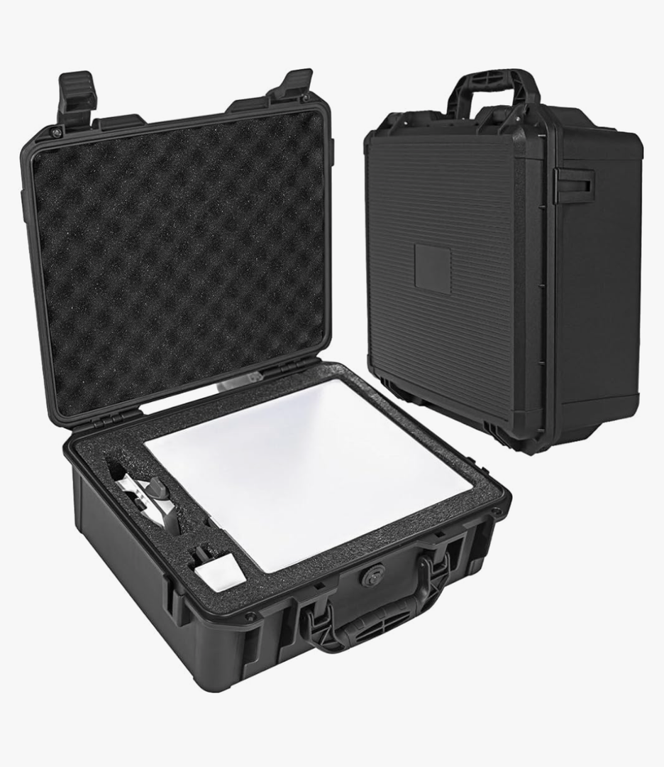 Starlink Mini Waterproof Hard Case-Travel Portable Storage Case fits Starlink Mini Dish Kit Perfectly Protection for Kickstand,Pipe Adapter,Cables,Power Supply&More,Durable Foam-Dual Layer Shock