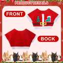10 Pcs Guinea Pig Clothes, 5 Guinea Pig Costume Outfit, 5 Mini Hat with Adjustable Strap Small Animal Warm Vest Sweater Cozy Hand Knitted Hat for Hamster Bunny(Classic,XXS)