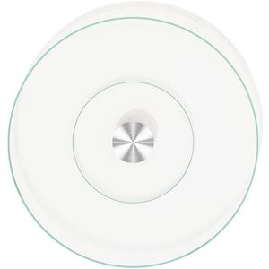 Mxespoir Glass Lazy Susan Turntable for Dining Table - Large Round Clear Tabletop Rotating Tray Tempered Glass Serving Plate Silent & Smooth Spin (27in/68cm)
