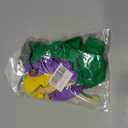 Totelux Mardi Gras Balloons 12’’ Carnival Mask Balloons Green Brown Gold Balloons Set for Mardi Gras Masquerade Rave Party Decorations Supplies 16Pcs