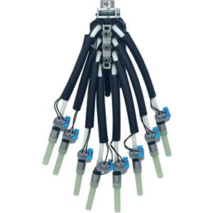 Spider Injectors 5.0L 5.7L, FJ504 Fuel Injector 8 Cylinder for 1996-2002 Chevy GMC Suburban Express Savana Tahoe Escalade V8 w/Bracket, OE 93441235 FJ504